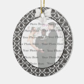 Damast Elegantie Trouwrond Ornament (Links)