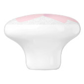 Damast en bloem keramische knop (Zijkant)