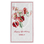 Damast en boeket klein cadeauzakje (Voorkant)