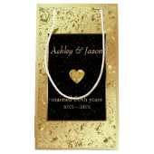 Damast en hart klein cadeauzakje (Voorkant)