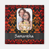 Damast en pentakel magneet (Voorkant)