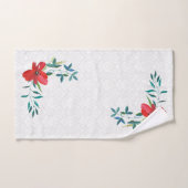 Damast en Waterverf bladeren Bad Handdoek (Handdoek)