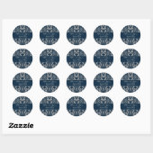 Damast geïnspireerde Stickers (Vel)