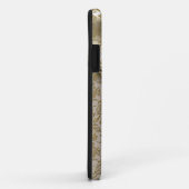Damast Karamel Crème Beige Goud Amber B Case-Mate iPhone Case (Achterkant/rechts)