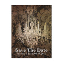  damast kroonluchter bruiloft opslaan van de datum