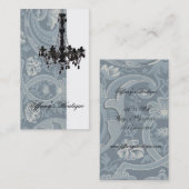 damast kroonluchter mode beauty SPA Visitekaartje (Voorkant / Achterkant)