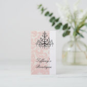 damast kroonluchter mode beauty SPA Visitekaartje (Staand voorkant)