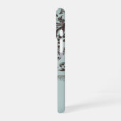 Damast Monogram Bloem iPhone 16 Hoesje (Linkerkant)