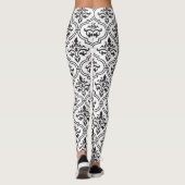  damast naadloos klassiek design leggings (Achterkant)