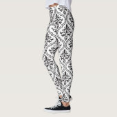  damast naadloos klassiek design leggings (Links)