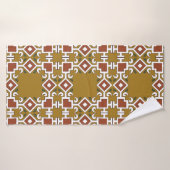 Damast naadloos: patroonachtergrond badhanddoek (Badhanddoek)