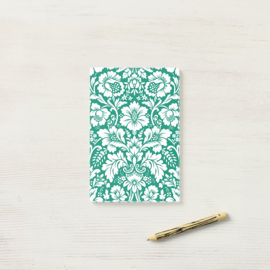 Damast Patroon 10 Post-it® Notes (Op bureau)