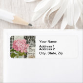 Damast Patroon Bloemen Decor  Etiket (Insitu)