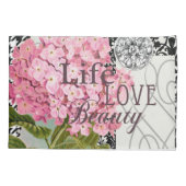 Damast Patroon Bloemen Decor  Kussensloop (Achterkant)