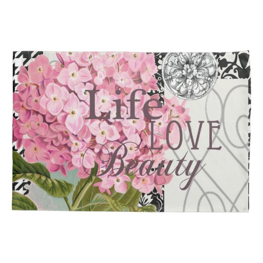 Damast Patroon Bloemen Decor Kussensloop (Achterkant)