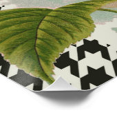 Damast Patroon Bloemen Decor Perfect Poster (Hoek)