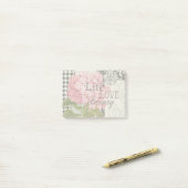 Damast Patroon Bloemen Decor  Post-it® Notes (Op bureau)