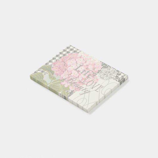 Damast Patroon Bloemen Decor Post-it® Notes (Schuin)