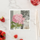 Damast Patroon Bloemen Decor  Servetten (Insitu)