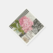 Damast Patroon Bloemen Decor  Servetten (Hoek)