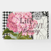 Damast Patroon Bloemen Decor  Spandoek (Horizontaal)
