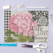 Damast Patroon Bloemen Decor  Tissuepapier (Craft)