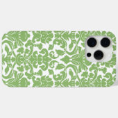 Damast Patroon - Groen Wit Case-Mate iPhone Case (Achterkant (horizontaal))