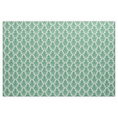 Damast Pattern - Bos Groen op Wit Stof (Yard (91,4 cm))