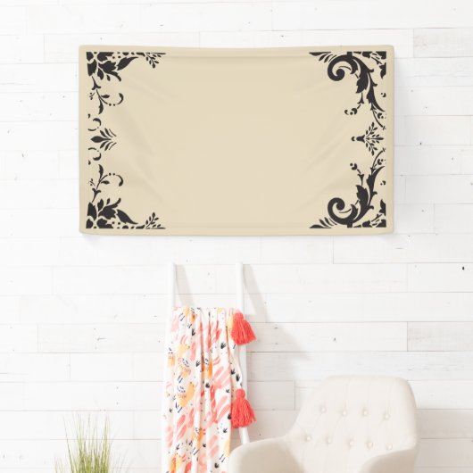 Damast rand foto achtergrond spandoek (Insitu)