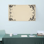 Damast rand foto achtergrond spandoek (Beurs)