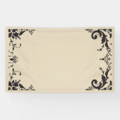 Damast rand foto achtergrond spandoek (Horizontaal)