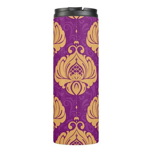 damast sierpatroon. thermosbeker (Achterkant)