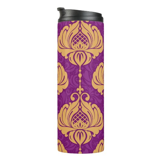  damast sierpatroon. thermosbeker (Geroteerd rechts)