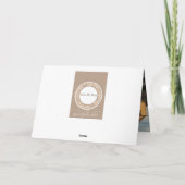 Damast stijl foto dank je kaart (Achterkant)