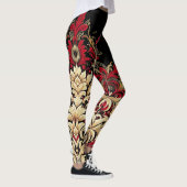 Damast stijl rood en zwart leggings (Rechts)