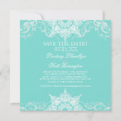 Damast toile swirl save-the-dates save the date (Voorkant)
