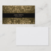 damast traditioneel antiek bohemien visitekaartje (Voorkant / Achterkant)