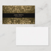  damast traditioneel antiek bohemien visitekaartje (Voorkant / Achterkant)