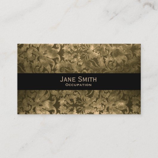  damast traditioneel antiek bohemien visitekaartje (Voorkant)
