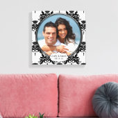 Damast uw foto canvas afdruk (Insitu (Woonkamer))