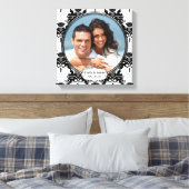 Damast uw foto canvas afdruk (Insitu (Slaapkamer))