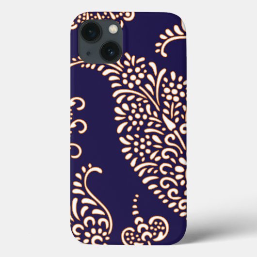 Damast vintage paisley meisjesachtig bloemmotief h Case-Mate iPhone case (Achterkant)