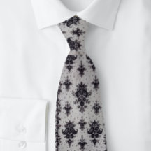 Damast Zwart en Grijs