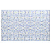 damastblauw patroon stof (Fat Quarter)