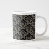 Damastpatroon 2 grote koffiekop (Rechts)