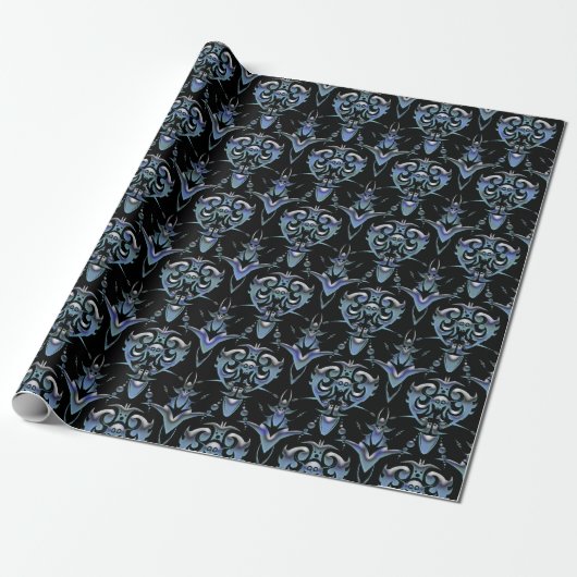 Damastpatroon Cadeaupapier (Uitgerold)