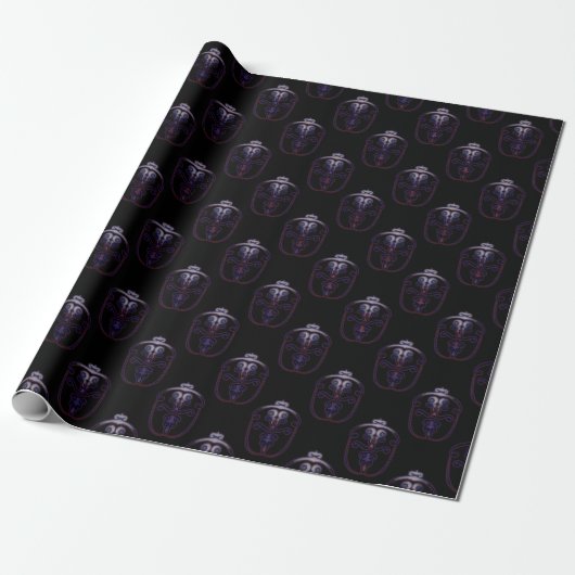 Damastpatroon Cadeaupapier (Uitgerold)