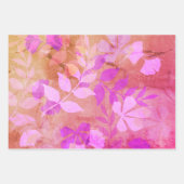 Damasvlies, paarse droombladeren en dun inpakpapier vel (Voorkant 2)