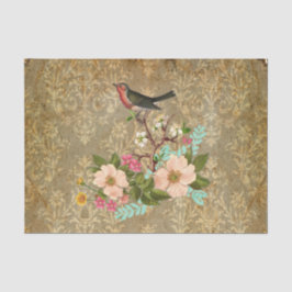  damasvogel Victoriaans bruin Tissuepapier