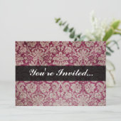 Damaswijn, speciaal gepersonaliseerd Kaart (Staand voorkant)